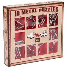 10 Metal Puzzles - Rood