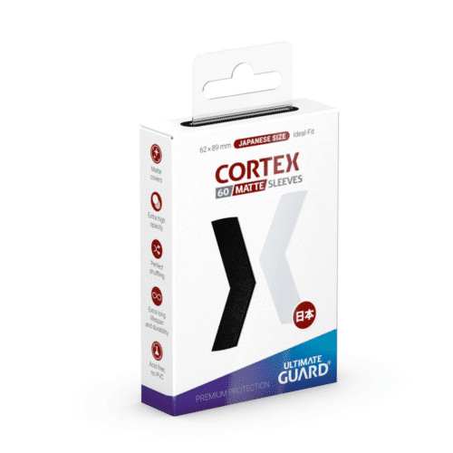 Black - Cortex Matte Sleeves - Small Size – 60 stuks