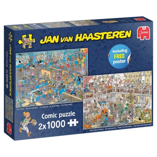 De Verbouwing & De Bouwmarkt - Jan van Haasteren - 2x1000 stukken puzzel