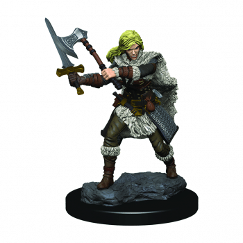 Female Human Barbarian - Premium D&D Figure