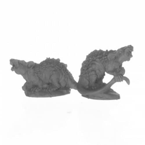 Giant Rats (2) - Unpainted Miniatures