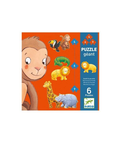 Marmoset en Vrienden - 6 kinderpuzzels