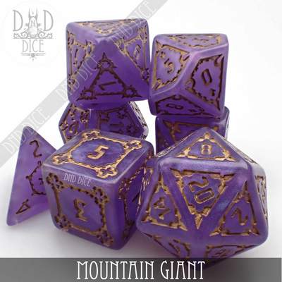 Mountain Giant - Oversized Dice set - 7 stuks