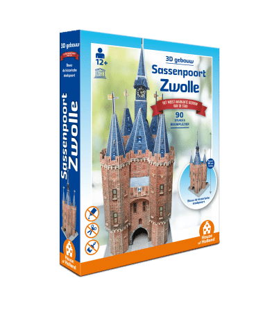 Sassenpoort Zwolle - 3D Puzzel - 90 stukken