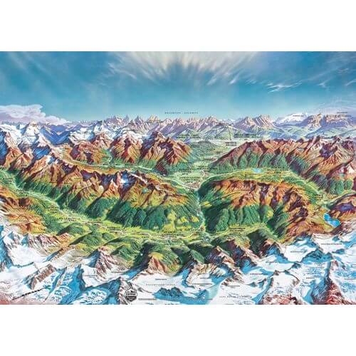 Alpine Mountain World - 2000 Stukken Puzzel