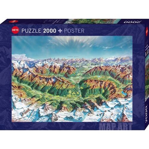 Alpine Mountain World - 2000 Stukken Puzzel