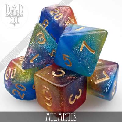 Atlantis - Dice set - 7 stuks