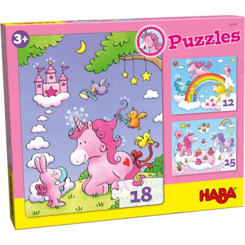 Eenhoorn Flonkerglans - 3 in 1 Glitter Puzzels