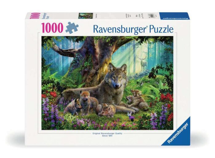 Familie Wolf in het Bos - 1000 stukken puzzel