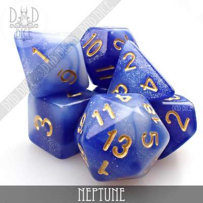 Neptune Galaxy - Dice set - 7 stuks