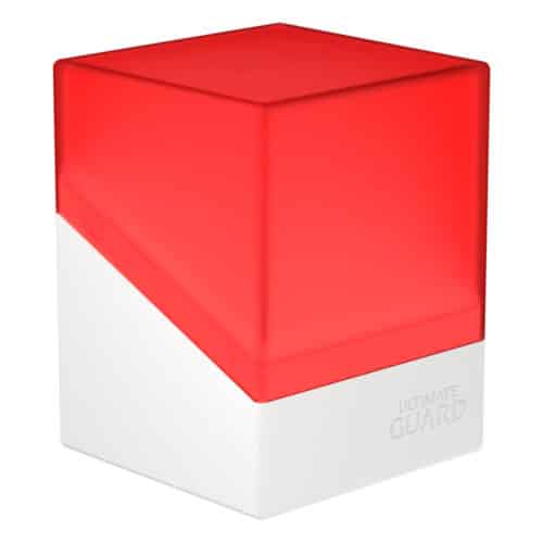 Red/White - Synergy Boulder Deck Case - 100+ Standard