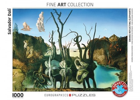 Swans Reflecting Elephants - Salvador Dalí - 1000 stukken puzzel