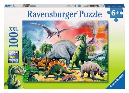 Tussen de Dinosauriers - 100 XXL stukken puzzel