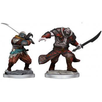 Zurgo Helmsmasher & Unyielding Krumar - MTG Unpainted Miniatures