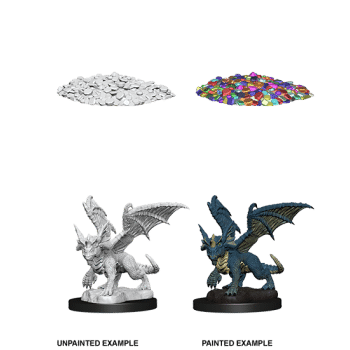 Blue Dragon Wyrmling - D&D Unpainted Miniatures