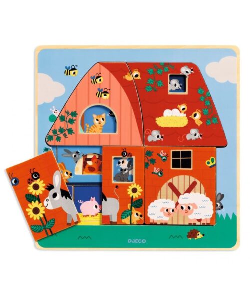 Chez Moo - 3 levels kinderpuzzel