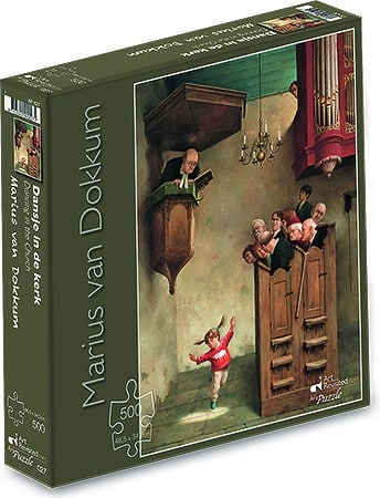 Dansje in de Kerk - 500 stukken puzzel - Marius van Dokkum