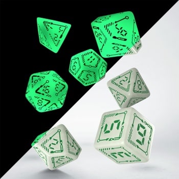 Digital Glowing - Polyhedral Dice Set - 7 stuks