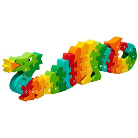 Draak Dazzle - Houten ABC Puzzel - 26 stukken