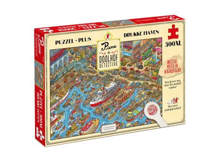 Drukke Haven - Pierre de Doolhofdetective - 300XL stukken Puzzel