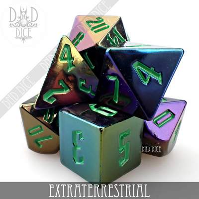 Extrarerrestial - Dice set - 7 stuks