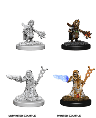 Female Gnome Wizard - Unpainted D&D Miniatures