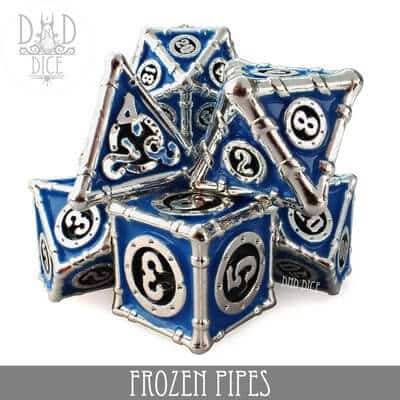 Frozen Pipes - Metal Dice set - 7 stuks