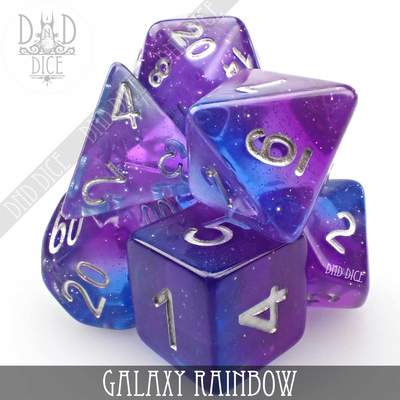 Galaxy Rainbow - Dice set - 7 stuks