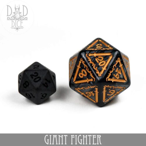 Giant Fighter - Oversized Dice set - 7 stuks