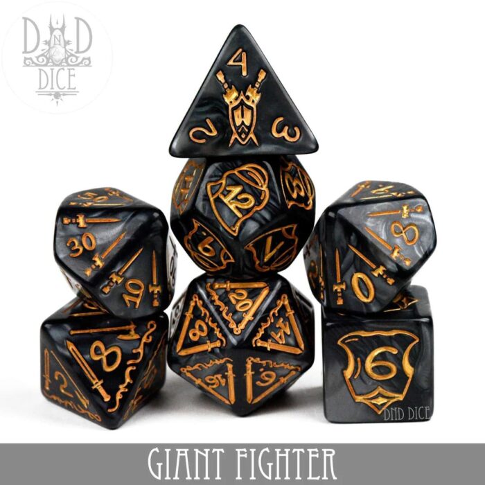 Giant Fighter - Oversized Dice set - 7 stuks