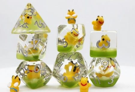 Happy Bees - Dice set - 7 stuks