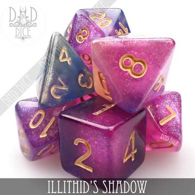 Illithid's Shadow - Dice set - 7 stuks