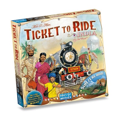 India & Switzerland (Map Coll. #2) - Ticket to Ride Uitbreiding