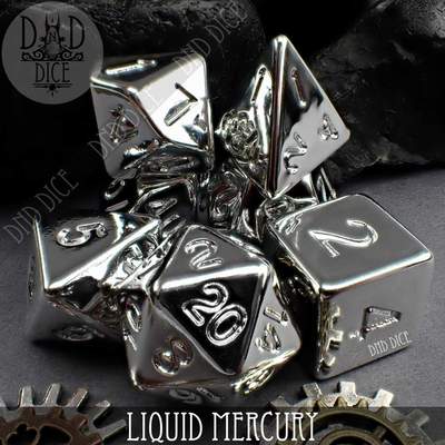 Liquid Mercury - Dice set - 7 stuks