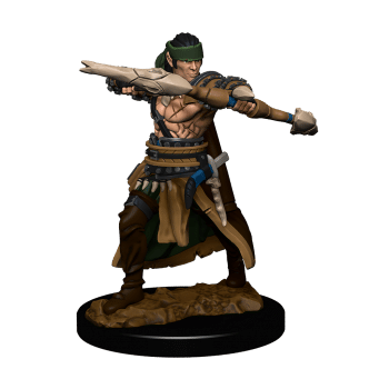 Male Half-Elf Ranger - Painted Pathfinder Miniatures