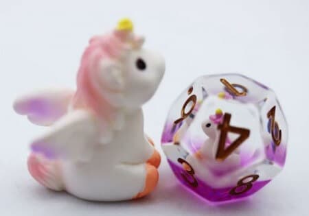 Mystic Unicorn - Dice set - 7 stuks