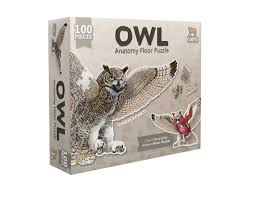 Owl - Anatomy Vloerpuzzel - 100 stukken