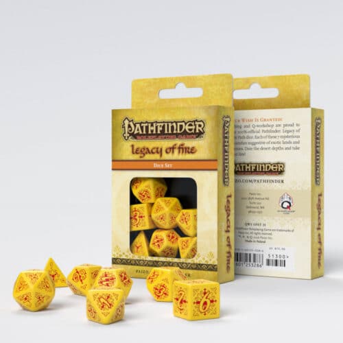 Pathfinder Legacy of Fire Dice Set - 7 stuks