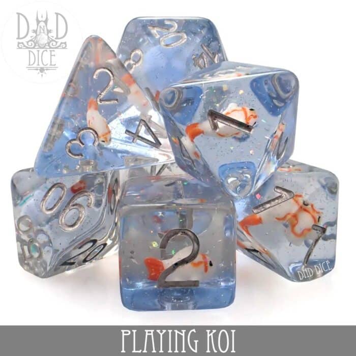 Playing Koi - Dice set - 7 stuks