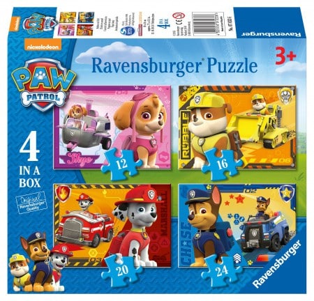 Puppies op Pad - Paw Patrol puzzels - 12+ 16+ 20+ 24 stukken