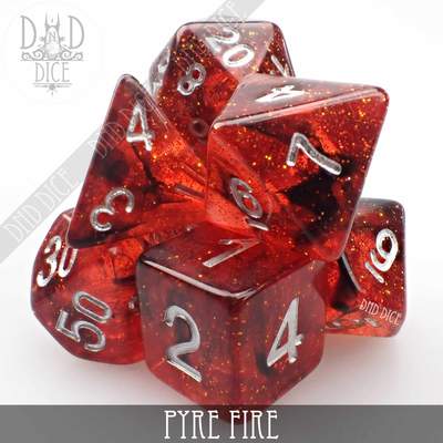 Pyre Fire - Dice set - 7 stuks