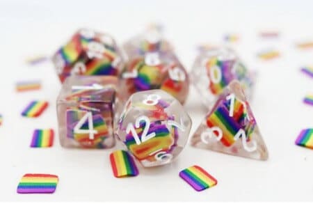 Rainbow Flag - Pride Dice set - 7 stuks