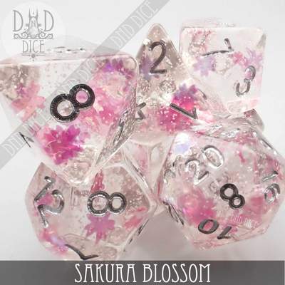 Sakura Blossom - Dice set - 7 stuks