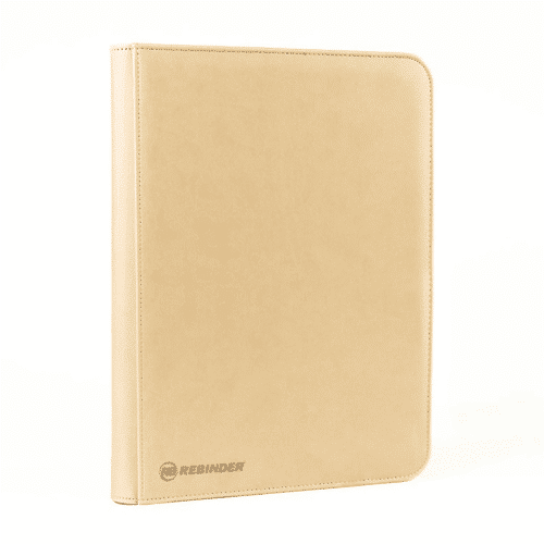 Sand - Zipped 9-Pocket Toploader Binder