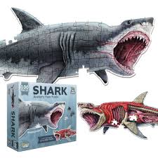 Shark - Anatomy Vloerpuzzel - 100 stukken