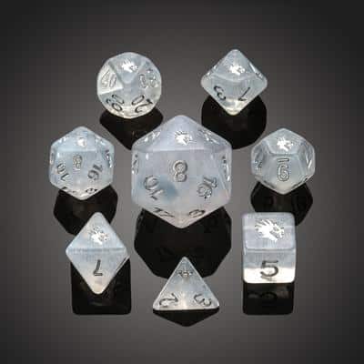 Spirit of Arctic: Ice Dragon - Polydice set - 8 stuks