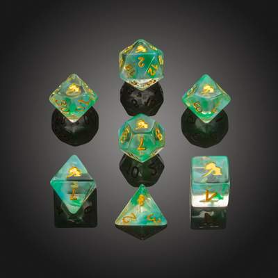 Spirit of Mermaid - Polydice set - 7 stuks