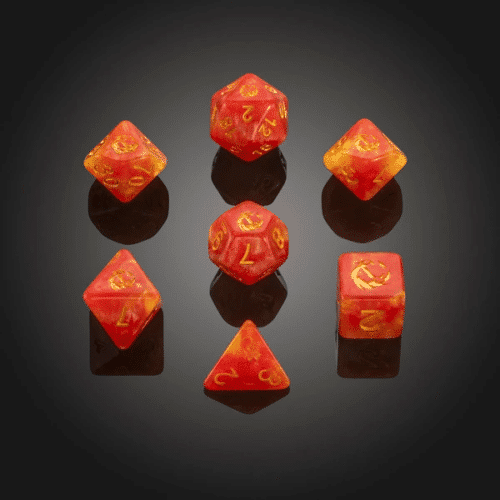 Spirit of the Phoenix series 3 - Polydice set - 7 stuks