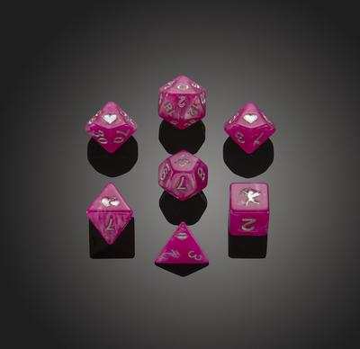 Spirit of Valentine - Polydice set - 7 stuks