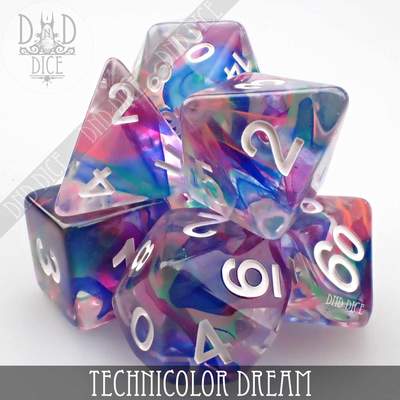 Technicolor Dream - Dice set - 7 stuks